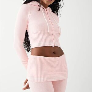 Frankie’s Bikinis Aimee Cloud Knit Zip Up Hoodie